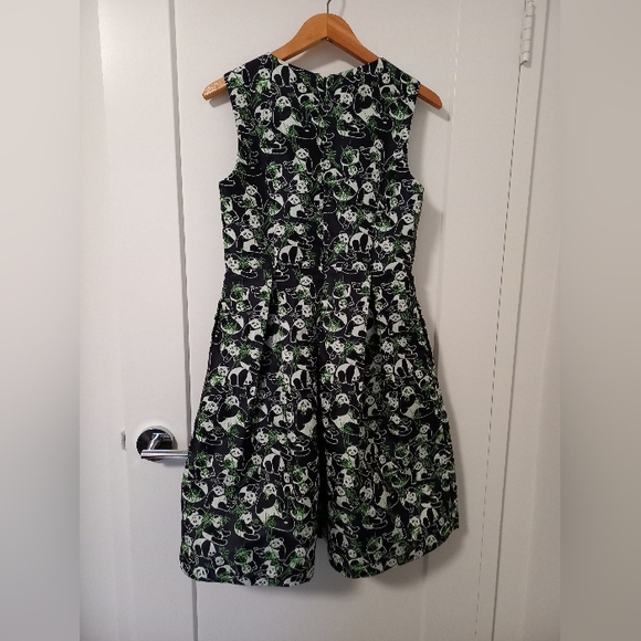 Modcloth Lace&Mesh Panda and Bamboo Dream Fit and Flare 60s Style Dress - Picture 5 of 6